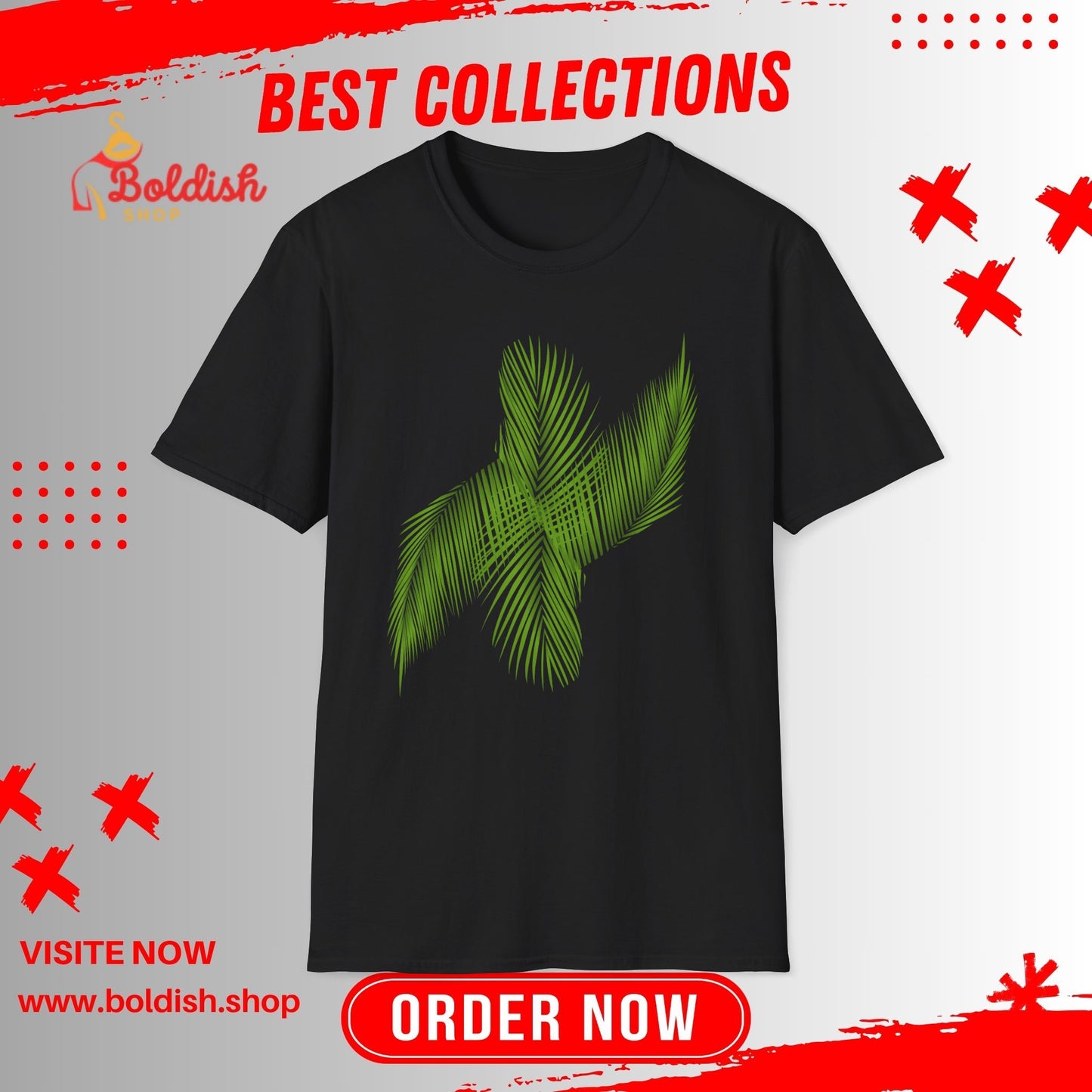 Tropical Palm Graphic T-Shirt, Nature Inspired Tee, Summer Fashion, Eco-Friendly Gift, Vacation Outfits, Casual Style