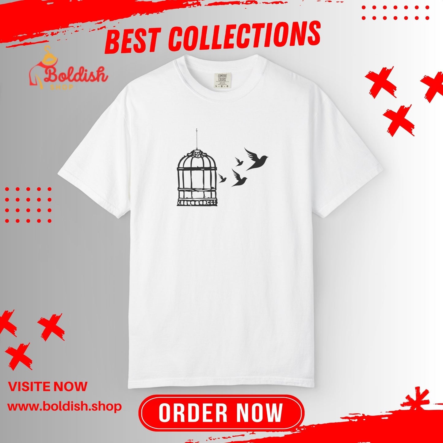 Birdcage Freedom T-Shirt